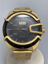 Usado, DIESEL DZ-1949 relógio de quartzo analógico ouro preto contraste ousado excelente Japão comprar usado  Enviando para Brazil