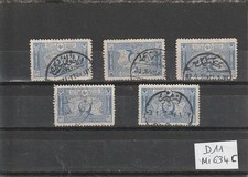 Usado, TURQUIE  1917  ----- 5 MARQUES POSTALES   SUR MI 634 C   CV 100 €     R    T0927 comprar usado  Enviando para Brazil