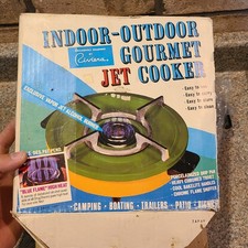 Usado, Fogão a jato gourmet vintage Riviera indoor outdoor fogão a álcool verde dourado (Y1 comprar usado  Enviando para Brazil