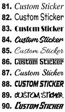 Slogans de texto personalizados nomes pessoais citação texto adesivos decalques fontes 81-90 comprar usado  Enviando para Brazil