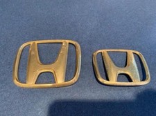 02-04 OEM Honda Odyssey emblema dourado emblema logotipo conjunto símbolo Honda H genuíno comprar usado  Enviando para Brazil