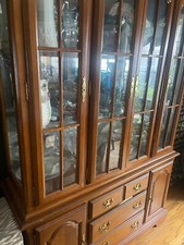 oak finish hutch cabinet for sale oak finish hutch cabinet for sale Marietta