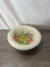 Recipiente de cerámica de cera Habersham Candle Company con flores prensadas perfumadas sin llama segunda mano  Embacar hacia Mexico
