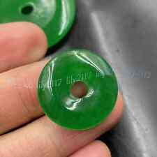 Verde Vintage Natural Imperial Verde Jade Gemas Círculo Donut Colgante Amuleto de la Suerte segunda mano  Embacar hacia Mexico
