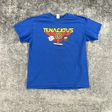 Camiseta Tenacious D Masculina Grande L Post Apocalypto Banda Comédia Rock UFO Gráfico Camiseta comprar usado  Enviando para Brazil