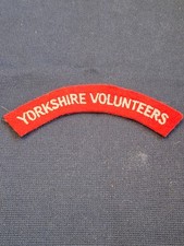 Yorkshire volunteers cloth for sale  GRIMSBY