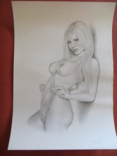 Original, Pencil, A3, nude drawing, Akt, erotische Zeichnung, femme nu comprar usado Original, Pencil, A3, nude drawing, Akt, erotische Zeichnung, femme nu comprar usado  Enviando para Brazil