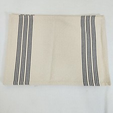 Usado, NOVO Conjunto de 4 Placemats Retangulares de Algodão Linho Natural Listras Azuis MESA DE PRAIA comprar usado  Enviando para Brazil