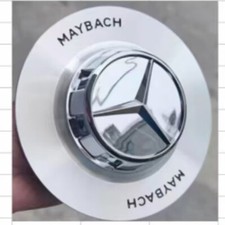 Cubierta de tapacubos de rueda forjada OEM 1 pieza Mercedes Maybach clase S A0004007400 cromada segunda mano  Embacar hacia Mexico