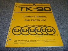 Alamo Terrain King TK-90 Cortador Proprietário Operador Peças Catálogo Manual Guia do Usuário xz comprar usado Alamo Terrain King TK-90 Cortador Proprietário Operador Peças Catálogo Manual Guia do Usuário xz comprar usado  Enviando para Brazil