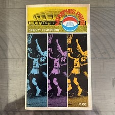 Anuário de programa 1970-71 ABA Memphis Pros TV rádio mídia guia de imprensa comprar usado  Enviando para Brazil