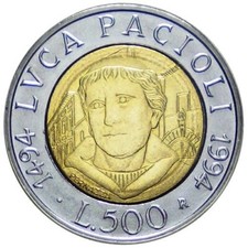 500 lire 1994 usato  Trani