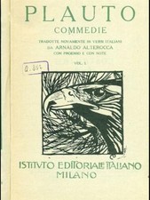 Commedie. volume plauto usato  Italia
