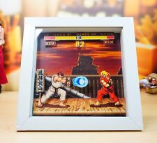 Quadro diorama jogos retrô 3D: Ryu Stage - Street Fighter 2 - caixa de sombras 20x20cm, usado comprar usado  Enviando para Brazil