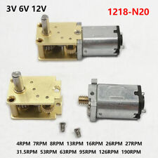 Robô caixa de engrenagens 1218-N20 micro DC 3V 6V 12V redução motor sem-fim metal completo comprar usado  Enviando para Brazil