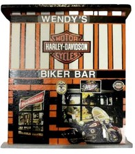 Placa de prateleira de motocicleta Harley-Davidson Wendy’s barra motociclista madeira arte parede 5”x4,5” comprar usado  Enviando para Brazil