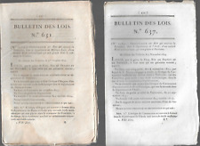 1823 lot bulletins d'occasion  Vernet-les-Bains