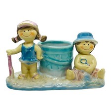 Vintage Yankee Candle Menino e Menina na Praia 1120077 Suporte Tealight Ronnie Walter, usado comprar usado  Enviando para Brazil