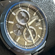 Relógio Citizen Eco-Drive masculino cronógrafo calendário preto 41 mm CA0438-52E comprar usado  Enviando para Brazil