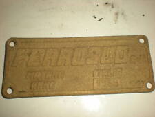 Targa ferroviaria bronzo usato  Castenaso
