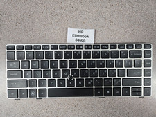 Teclado HP EliteBook 8460p 8460w 8470p 8470w 6460b 6465b EUA sem tampa de ponto, usado comprar usado  Enviando para Brazil