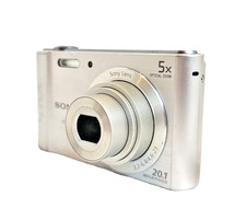 Câmera Digital Sony DSC-W800 Cyber-Shot 20.1MP 5x Zoom Prata Com Carregador Testado, usado comprar usado  Enviando para Brazil