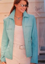 Lederjacke damen farbe gebraucht kaufen  Paderborn