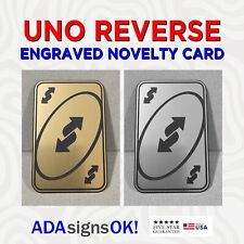 Engraved uno reverse for sale  Durant