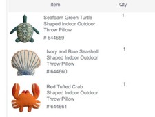Coastal designer decor for sale  Natalia