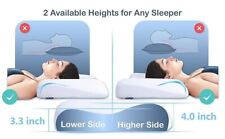 Travesseiros de pescoço cervical para alívio da dor dormir, ergonômico embutido rolo de pescoço comprar usado  Enviando para Brazil