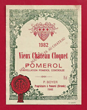 Etiquette bordeaux pomerol d'occasion  Albertville