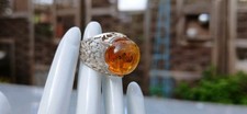 925er silber bernsteinring gebraucht kaufen  Neumünster