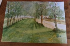 Aquarelle signée gay d'occasion  Neuville-aux-Bois