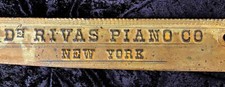 Metal New York Piano Co Salvage Decor De Rivas antigo ferro fundido arte música comprar usado Metal New York Piano Co Salvage Decor De Rivas antigo ferro fundido arte música comprar usado  Enviando para Brazil