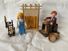 Playmobil potier fileuse d'occasion  Gelles