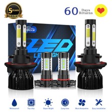 Para Ford Mustang 2007-2012 6000k combo farol de LED Hi/Lo + kit de lâmpadas de neblina comprar usado  Enviando para Brazil