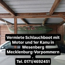 Vermiete schlauchboot motor gebraucht kaufen  Wesenberg
