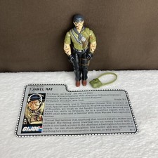 Boneco de ação vintage 1987 GI Joe ARAH Tunnel Rat com acessório de bolsa TNT e cartão de arquivo! comprar usado  Enviando para Brazil
