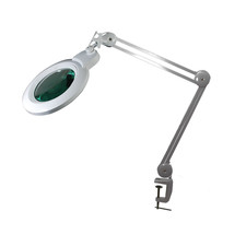 Lupa LED com braçadeira, lente de vidro grande de 7 polegadas (5 dioptrias, 2,25X), usado comprar usado  Enviando para Brazil