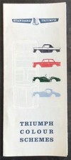 Triumph colour schemes for sale  LEICESTER