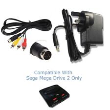 Fonte de alimentação para console SEGA MEGA DRIVE 2 + cabo de ligação RCA vendedor do Reino Unido, usado comprar usado  Enviando para Brazil