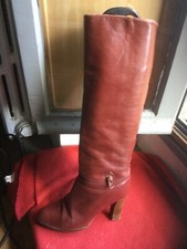 Bottes vintage cuir d'occasion  Saint-Malo