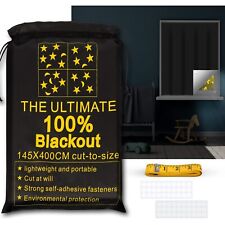 Usado, Cortinas de janela de viagem RUseeN portátil blackout tons (157" x 57") - PRETO comprar usado  Enviando para Brazil