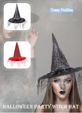 Chapéu fantasia BO-D1 adulto vampiro bruxa má rede aranha preto vermelho comprar usado  Enviando para Brazil