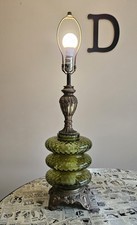 Green dimpled glass for sale  Twin Lake