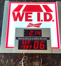 Vtg budweiser lighted for sale  Chesterfield