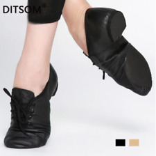 Usado, Tênis de dança de couro com cadarço jazz balé masculino feminino tênis de dança sapatos esportivos comprar usado  Enviando para Brazil