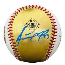 Adolis Garcia Texas Rangers podpisany baseball 2023 World Series złoty beckett COA na sprzedaż  Wysyłka do Poland