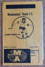 1974 meadowbank thistle for sale  SUNBURY-ON-THAMES