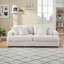 White corduroy sofa for sale  Lithia Springs